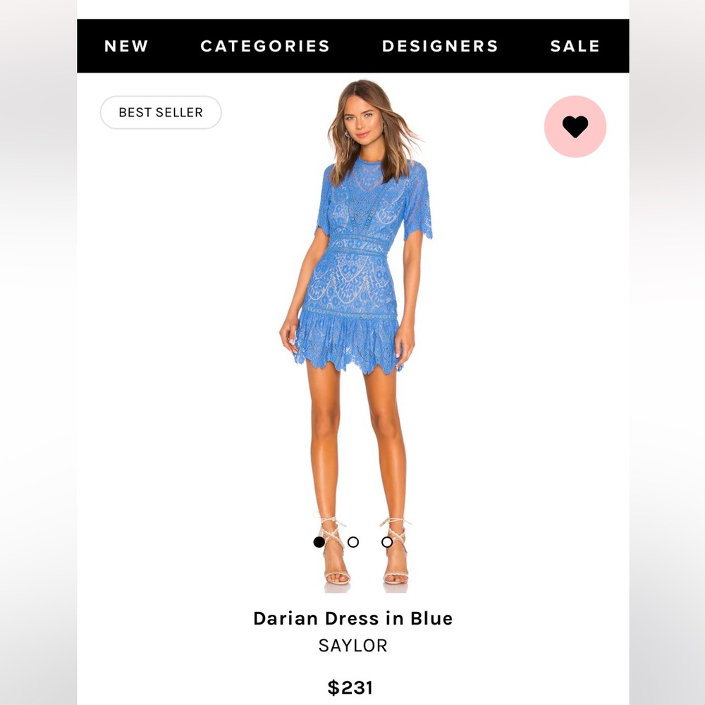 Saylor Darien Blue Dress